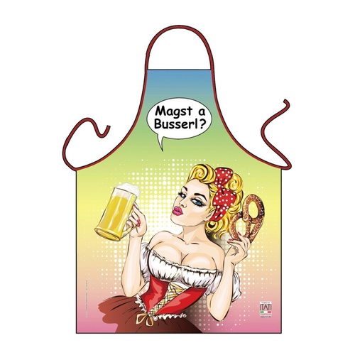 Pop Art Sch�rze: Magst a Busserl?