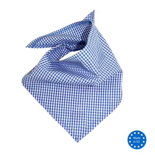 Oktoberfest Halstuch blau-wei� kariert 105 x 45 cm Tracht