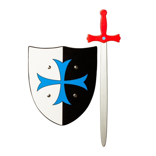 Schild und Schwert aus Holz f�r Kinder Spielzeug-Ritter-Set