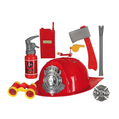 Feuerwehrmann Zubeh�r-Set 8-tlg. f�r Kinder
