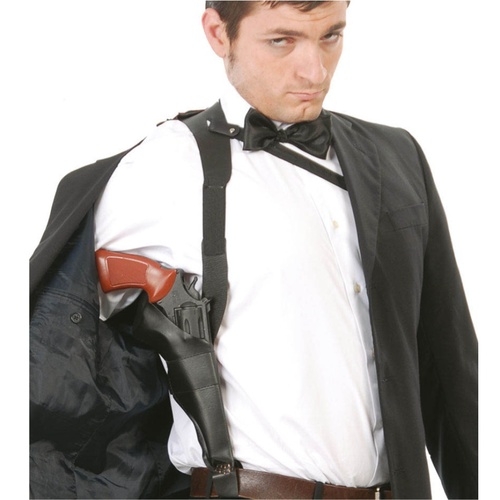 Polizei Schulterholster schwarz mit Tasche Kost�m-Zubeh�r f�r Erwachsene