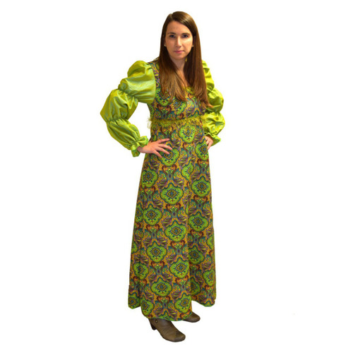 Mittelalter Kost�m Hofdame Leonore Kleid gr�n-gold f�r Damen