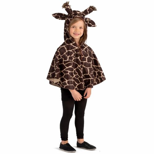 Giraffen Kost�m Lotti Tier-Cape Braun gefleckt f�r Kinder