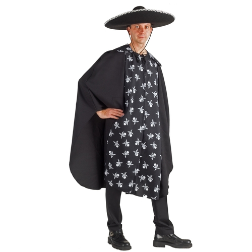 Halloween Umhang mit Totenkopf-Motiv f�r Herren