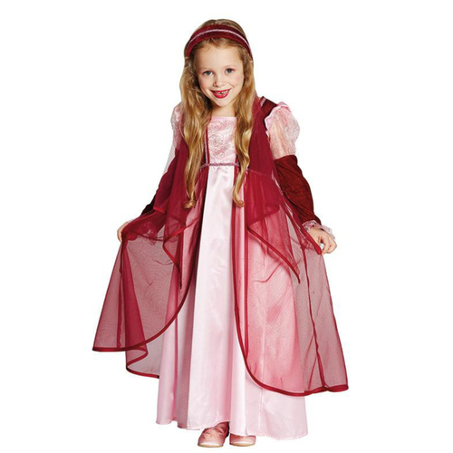 Prinzessin Kost�m Ela Mittelalter Kleid weinrot f�r Kinder