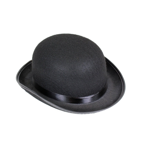 Klassische Melone Hut schwarz KW 61 cm 20er Jahre Charleston