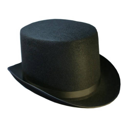 Zylinder schwarz 13 cm hoch KW 59-61 cm Kost�m-Zubeh�r f�r Erwachsene