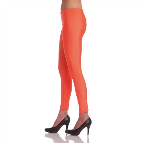 Leggings Neon-Orange 80er 90er Jahre Kost�m-Zubeh�r f�r Damen