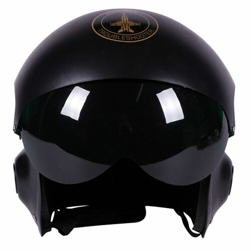 Kampfpiloten Helm schwarz Air Force Kost�m-Zubeh�r