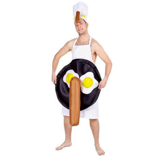 Koch Kost�m mit Spiegelei und W�rstchen f�r Herren