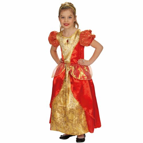 Prinzessin Kost�m Kleid Rosenrot f�r Kinder