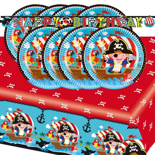 Piraten Party-Set 10-teilig Seer�uber Tisch-Deko Party-Zubeh�r Geburtstag