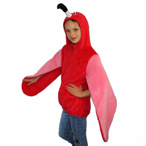 Flamingo Kost�m Hoodie f�r Kinder
