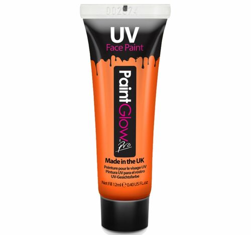 Schwarzlicht Farbe UV-Schminke Make-Up orange