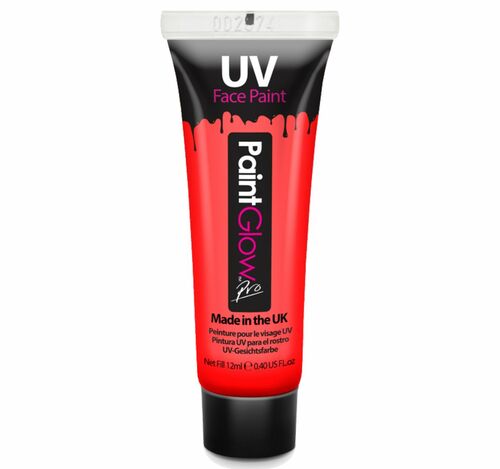 Schwarzlicht Farbe UV-Schminke Make-Up rot