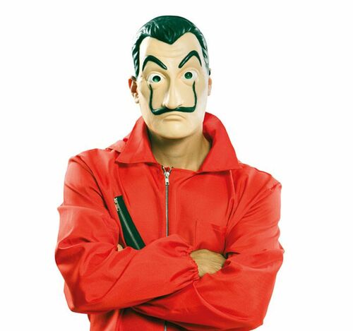 Salvador Dali Maske Haus des Geldes La Casa de Papel deluxe f�r Erwachsene