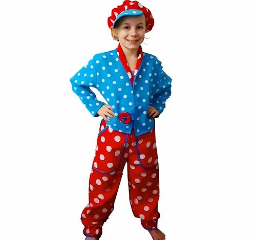 Clown Kost�m Fridolin f�r Kinder