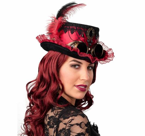 Steampunk Zylinder Gothic Hut f�r Damen