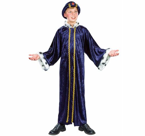 Sternsinger Kost�m Mantel Blau Krippenspiel Heilige drei K�nige f�r Kinder