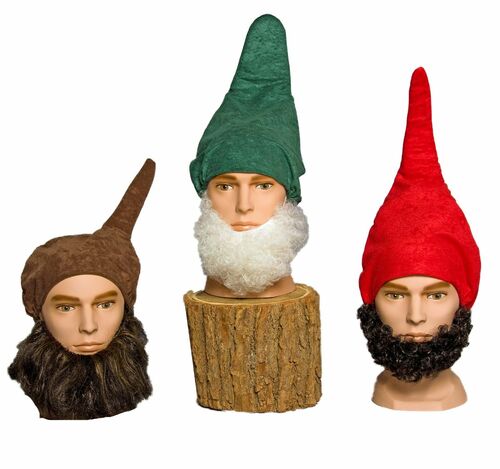 Zwergen M�tze Zipfelm�tze Farbauswahl rot gr�n braun f�r Erwachsene