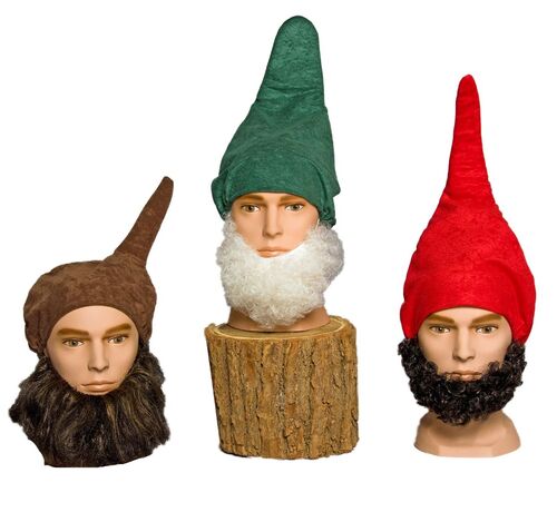 Zwergen Bart Farbauswahl wei� braun, Kost�m-Zubeh�r