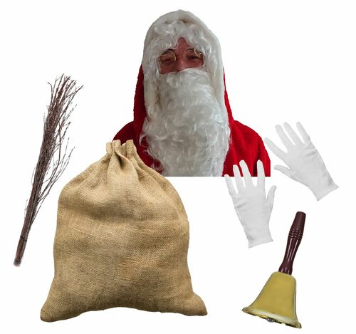Deluxe Weihnachtsmann Kost�m Zubeh�r Set 7-tlg.