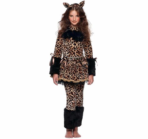 Leopard Kost�m Amina deluxe f�r Kinder