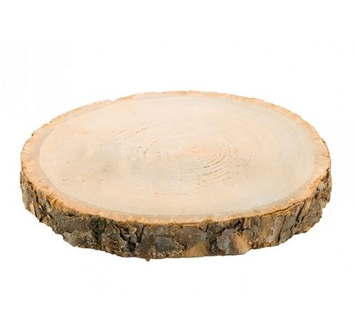 Holzscheibe Baumscheibe 24 cm Deko Hochzeit, 1 St�ck