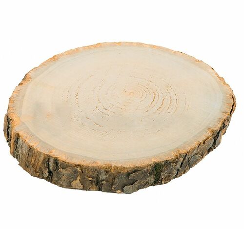 Holzscheibe Baumscheibe 30 cm Deko Hochzeit, 1 Stck