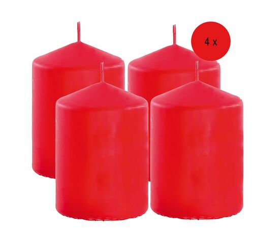4 Adventskerzen Stumpenkerzen Adventskranz 10x6cm 28h Farbauswahl 