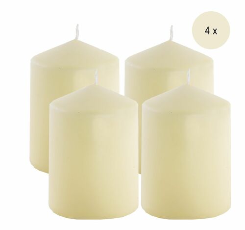 4 Adventskerzen Stumpenkerzen Adventskranz 10x6cm 28h Farbauswahl 