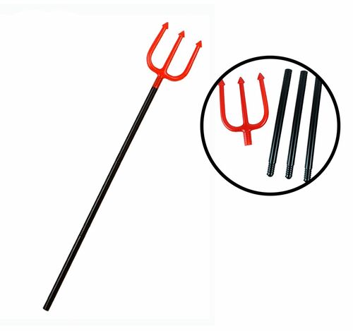 Halloween Dreizack Teufel 120 cm Schraubbar Teufelsdreizack Kost�m-Zubeh�r