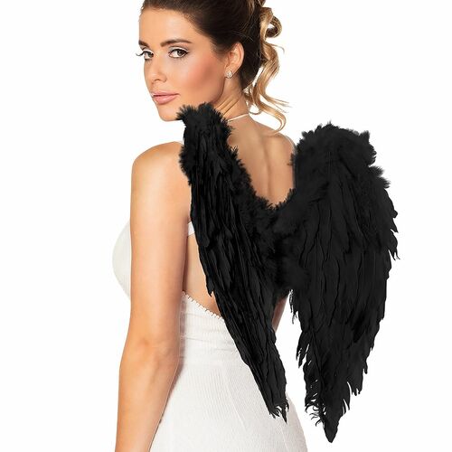 Engels Fl�gel Federfl�gel schwarz wei� bunt Kost�m-Zubeh�r 