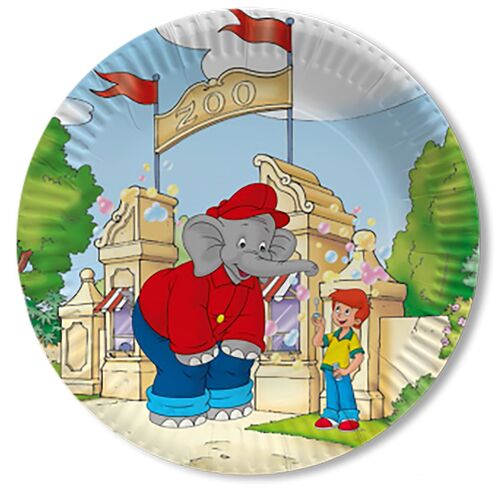 Benjamin Bl�mchen Teller 8 St�ck �23 cm Kindergeburtstag Tisch-Deko