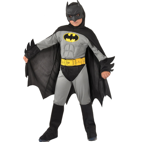 Batman Kost�m The Dark Night Schwarz Grau f�r Kinder
