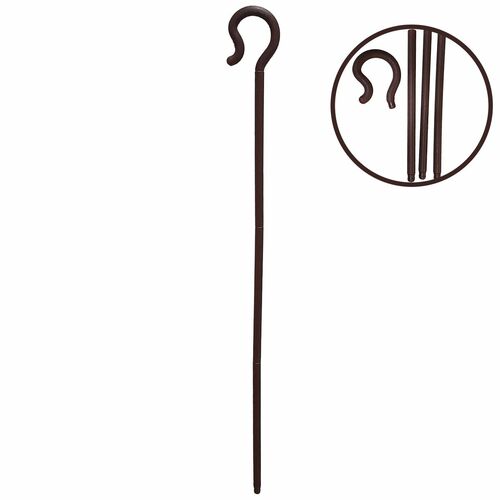 Hirtenstab braun 152 cm zum Zusammenstecken Kost�m-Zubeh�r Krippenspiel