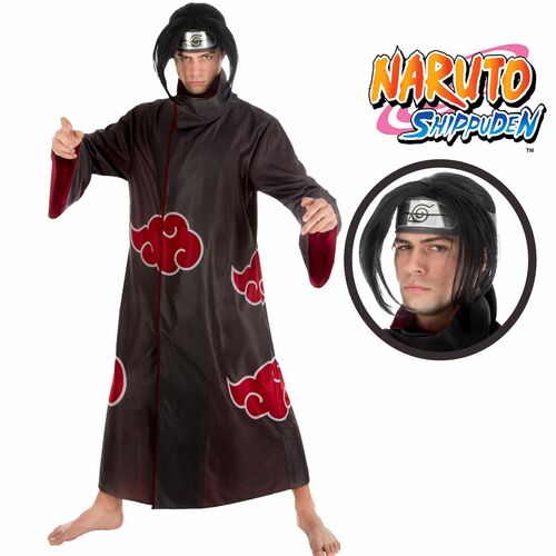 Itachi Deluxe Kost�m Naruto f�r Herren inkl. Per�cke