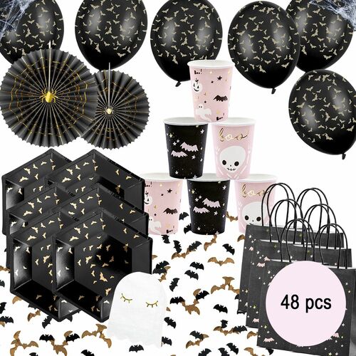 Halloween XXL Party-Set House of the Spider Witch 48 Teile Deko
