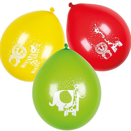 Luftballons Safari Party Wilde Tiere Afrika 6 St�ck Party-Deko Kindergeburtstag