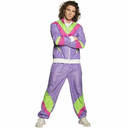 Jogginganzug Kost�m 90er Jahre Trainingsanzug mehrfarbig f�r Herren