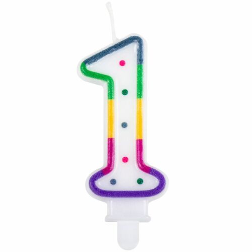 Geburtstagskerze Zahlen 0-9 Zahlenkerze 7,5 cm Kuchen-Deko