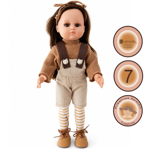 Spielpuppe Johanna 40 cm mit langen Haaren & Vinylk�rper