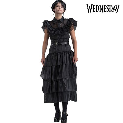 Wednesday Kost�m Ballkleid schwarz Rabenball f�r Damen