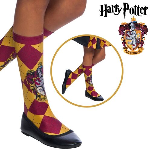Gryffindor Socken rot-gelb kariert 50 cm lang Harry Potter f�r Kinder und Erwachsene