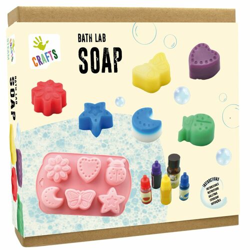 Seife selbst herstellen basteln Seifen-Set mehrfarbig mit Formen f�r Kinder