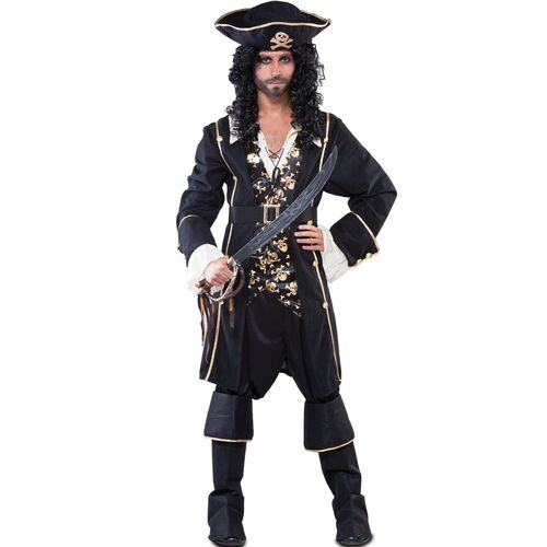 Piraten Kost�m Seer�uber Kapit�n Black Flint Deluxe f�r Herren