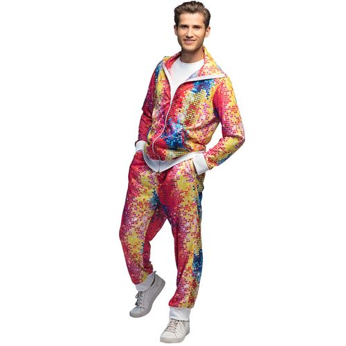 Jogginganzug Kostm 90er Jahre Disco Dude fr Herren
