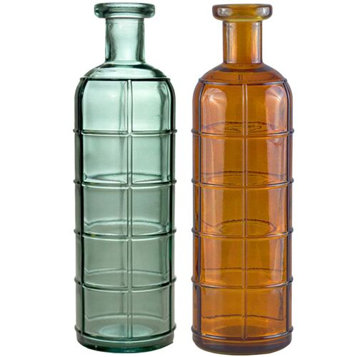 Vase Grafika 1,7 Liter 10 x 33 cm Blumenvase Deko-Vase Tisch-Deko Hochzeit Vintage