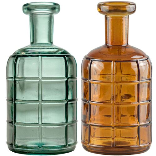 Vase Nova 0,6 Liter 9 x 19 cm Blumenvase Deko-Vase Tisch-Deko Hochzeit Vintage