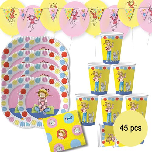 Meine Freundin Conni Party-Set 45-tlg. f�r Kinder Tisch-Deko